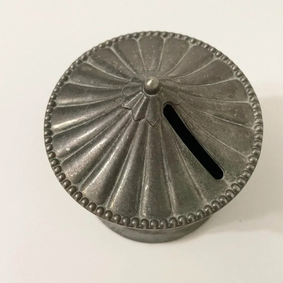 Vintage Carousel Coin Bank Silver  Plate Merry Go Round Piggy Bank - Picture 14 of 16